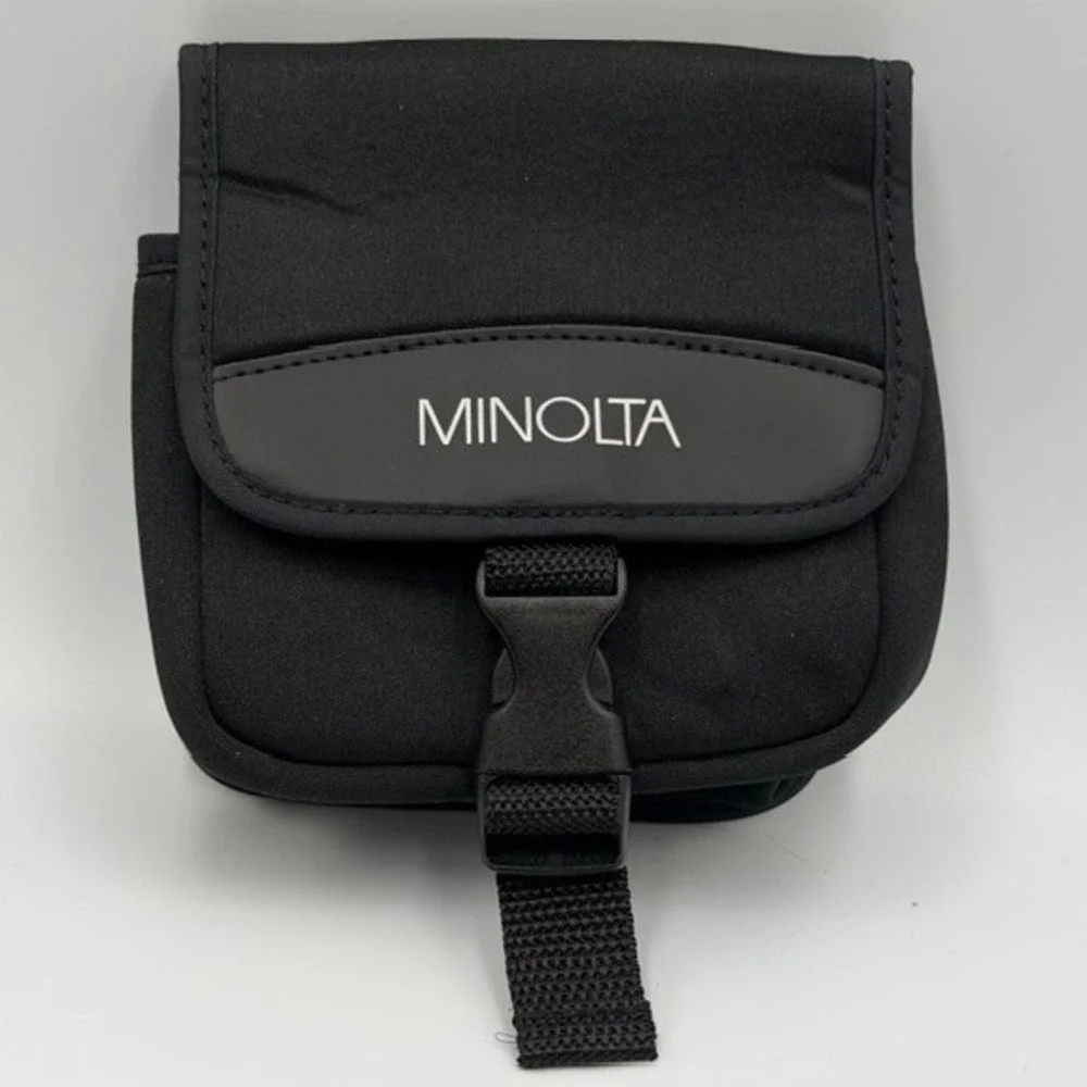 Minolta Camera Pouch Black Padded Buckle Case with Belt Loop 5x5 Fits MN26Z